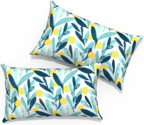Vista 38 de Almohadas de exterior para muebles de patio de 16 x 16 pulgadas, almohadas cuadradas para exteriores con rellenos, almohadas decorativas de patio
