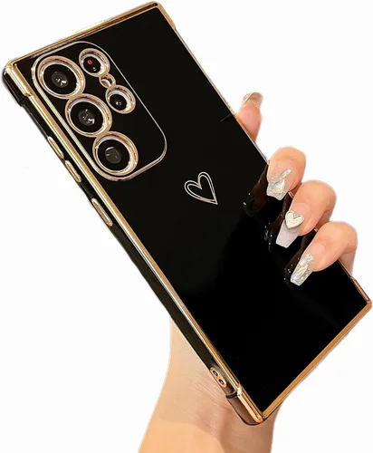 Vista 20 de ZTOFERA Funda diseñada para Google Pixel 7a, bonito diseño de corazones de amor con borde chapado y protección de lente de cámara, para Google Pixel