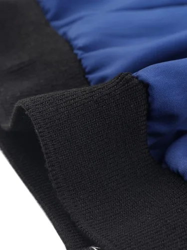 Vista 6 de Allegra K Chaqueta cortavientos para mujer con bolsillos, casual, ligera, con cremallera