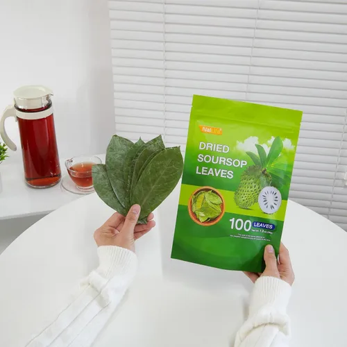 Vista 6 de NalLife Té de hojas de guanábana - 100 hojas enteras secas para té