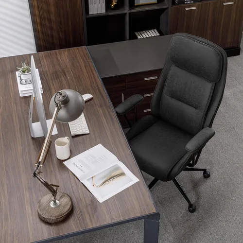 Vista 3 de Silla de escritorio de oficina con respaldo alto, silla de oficina ergonómica reclinable, moderna silla giratoria para computadora, sillas de sala