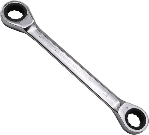 Vista 31 de Utoolmart Llave de trinquete, 0.315 in x 0.354 in extremo de caja doble métrica 1 unidad