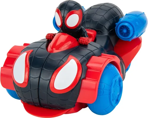 Vista 6 de Jazwares Marvel's Spidey y sus increíbles amigos Vehículo de disparo rápido (Miles Morales: Spider-Man) - Vehículo de disparo rápido 2 en 1