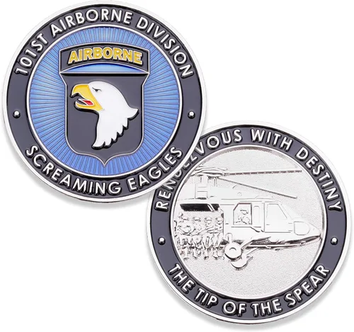 ¡Moneda de desafío aerotransportada del ejército de los Estados Unidos! Increíble moneda personalizada del ejército de EE. UU., moneda de desafío