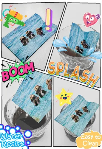 Vista 4 de 8 fundas de bloqueo RFID, soporte y protector antirrobo, fácil de reconocer, diferentes diseños, tortuga marina, martín pescador, elefante, mono