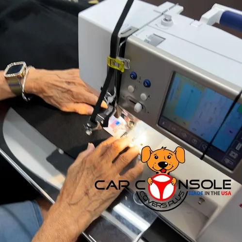 Vista 5 de Car Console Covers Plus Fabricado en Estados Unidos diseñado para Ford Explorer 2011-2024 Protector de neopreno para consola central (F15)