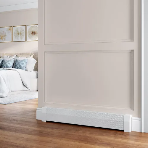 Vista 4 de Baseboarders Accesorio de acoplador de la serie premium, acero galvanizado fácil de poner, accesorio para calentador de zócalo para fundas