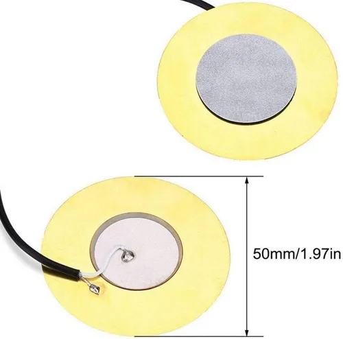 Vista 8 de 4PACKS 50MM Pastilla de guitarra Transductor piezoeléctrico amplificador precableado con salida de 0.250 in