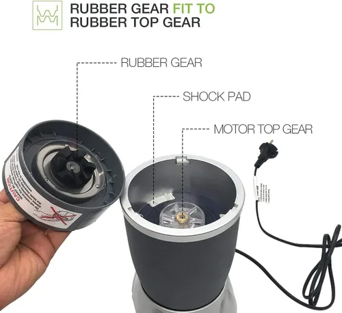 Vista 5 de Paquete de 2 piezas de repuesto de cuchillas extractoras 3D-Star para licuadora NutriBullet serie 600W/900W