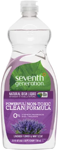 Vista 17 de Seventh Generation Jabón Líquido para Platos Ralladura de Clementina Hierba Limón Jabón Líquido Lavavajillas 19 oz