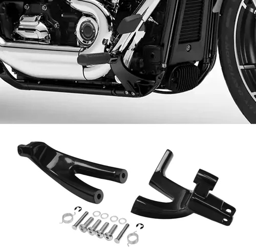 Vista 7 de TCT-MOTORPARTS Kit de montaje para placa de suelo delantero para Harley Softail Slim FLSL 18-25