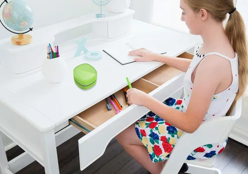 Vista 6 de ODISTAR Aspiradora de Escritorio, Mini Barredora de Polvo de Mesa, Ahorro de Energía con Función de Apagado Automático, Alta Resistencia hasta 400