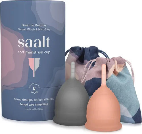Vista 11 de Saalt Disco menstrual – Silicona suave, flexible y reutilizable de grado médico – Uso 12 horas – Muesca de extracción – Dos tamaños – Copa menstrual