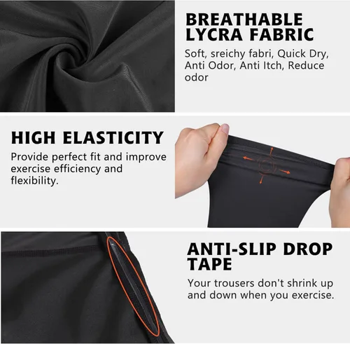 Vista 4 de Mens Football Girdle with Pads Hip Thigh Butt Tailbone Protector Pants Padded Compression Short Youth Adult Protective for Baseball Snowboard Skate