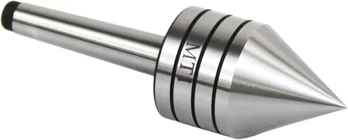 Vista 3 de HFS (R) Centro de contrapunto vivo resistente con punta de 60 grados herramienta de torno de madera para proyectos de carpintería (#1 cónico Morse)