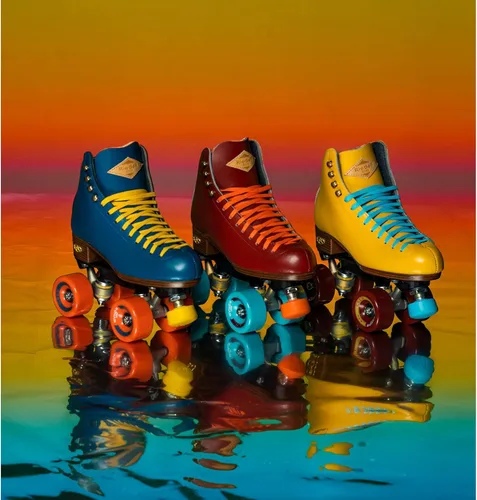 Vista 7 de Riedell Crew Roller Skates for Women and Men - Colorful Outdoor Roller Skates with Moisture-Wicking Lining, Padding, and a High-Top Precision Fit