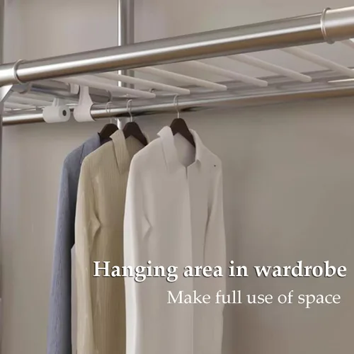 Vista 3 de large closets Portable Wardrobe Closet All Steel Frame Closets for Bedroom with Thicken Cloth Cover Clothes Closet Easy to Assemble Closet