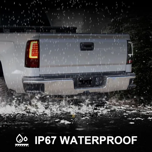 Vista 6 de Silverado - Luces traseras compatibles con Chevy Silverado 1500/1500HD 2500/2500HD 3500 2003-2006 para el lado del conductor y del pasajero