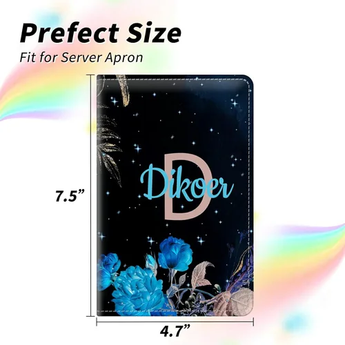 Vista 224 de Diseña Tus Propios Libros de Servicio con Nombre e Iniciales para Camareras, Dikoer Libro de Servicio de Camarero Personalizado con Nombre
