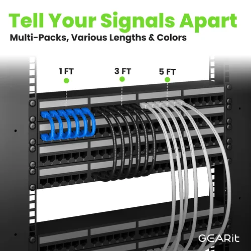 Vista 6 de GEARit Cable Ethernet Cat6A (30 pies, negro) SSTP blindado sin enganches de 10 Gbps, cable Ethernet blindado SFTP, 26AWG 4 pares de cables Cat6