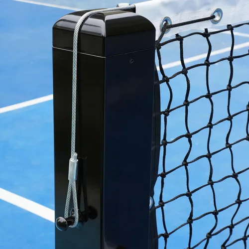 Vista 8 de Postes de pickleball portátiles para práctica, sistema de poste de red de pickleball, postes de pickleball de aleación de aluminio de 22 pies