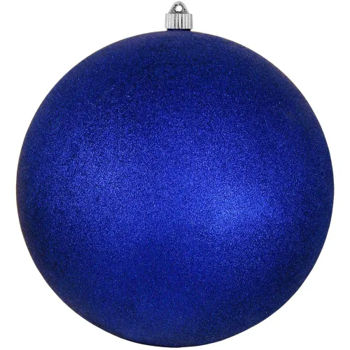 Vista 203 de Christmas By Krebs 6" (150mm) Purpurina Verde Esmeralda [2 Piezas] Esfera Extra Grande Sólida Super Grande de Plástico para Exteriores, Resistente