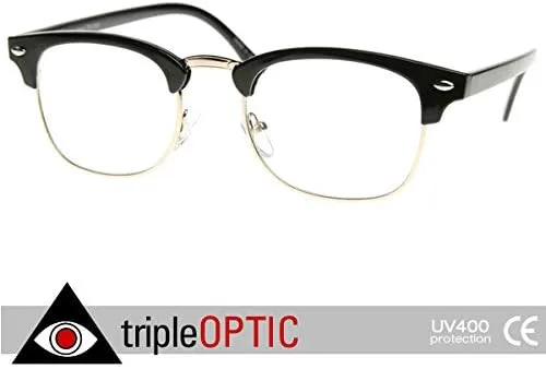 Vista 2 de Goson Vintage Nerd Fashion Clear Eyeglasses Clear Lens Retro Eye Glasses Frames