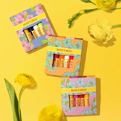 Vista 6 de Ideas de regalos Burt's Bees - Set de bálsamo labial recién seleccionado, granada, sandía, mandarina dulce, coco y pera, tratamiento labial