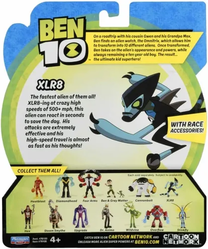 Vista 6 de Ben-10 XLR8 figura de relámpago personaje de dibujos animados
