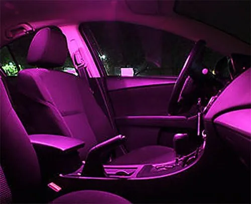Vista 3 de Jtech - 10 bombillas LED T10 194 168 2825 color rosa súper brillante para interior de automóvil, cúpula mapa, puerta, luces de matrícula