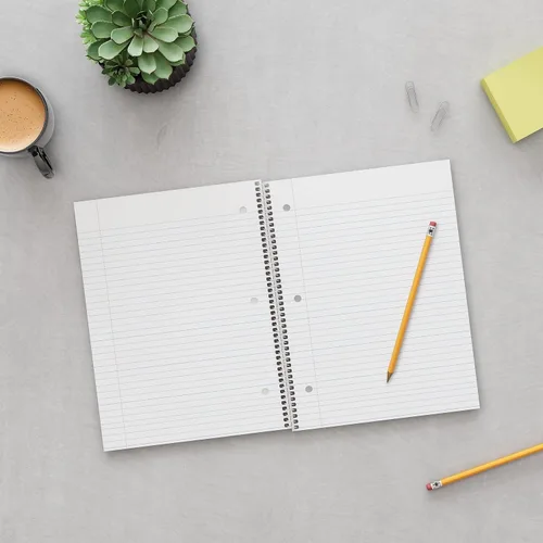 Vista 4 de Staples 1 Subject cuaderno con renglones anchos, 8 pulgadas x 10-1/2 pulgadas, rojo