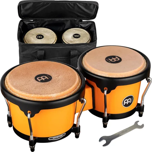 Vista 14 de Meinl Percussion HB100SNT-M bongós de madera natural de 6 3/4 y 8 pulgadas, Negro