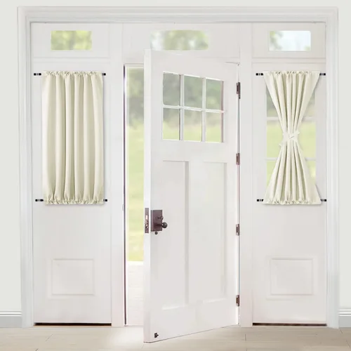 Vista 31 de XWZO - Cortinas para puerta con cortinero, cortinas blackout térmicas y oscurecedoras para puerta francesa, cortinas para ventana de la cocina, 12 x