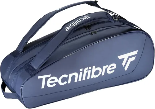 Vista 11 de Tecnifibre Tour Endurance Serie de bolsas de tenis/squash (RS, BLANCO, MARINO) - La mejor bolsa impermeable y resistente a los rayos UV Azul marino