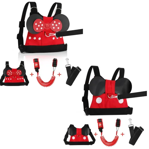 Lehoo Castle Correa para caminar para niños pequeños + diseño de bloqueo de llave antipérdida de muñeca, correa de bebé 3 en 1 para niños pequeños,