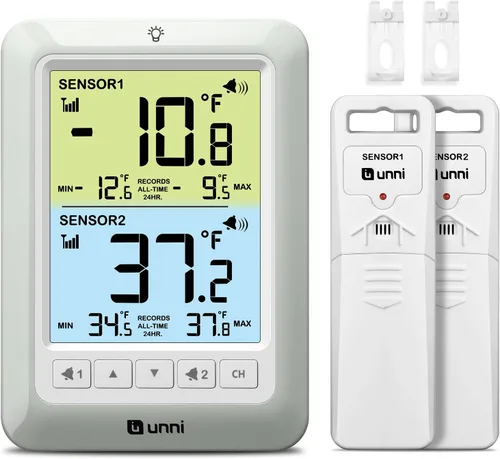 Termómetro de refrigerador Alarma Digital Inalámbrico Refrigerador Colorido