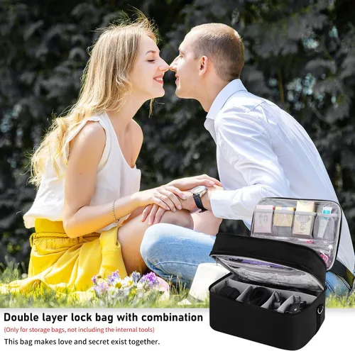 Vista 8 de Caja de almacenamiento con cierre Bolsa de viaje para juguetes Recibir Bolsa de juegos Bolsas de almacenamiento