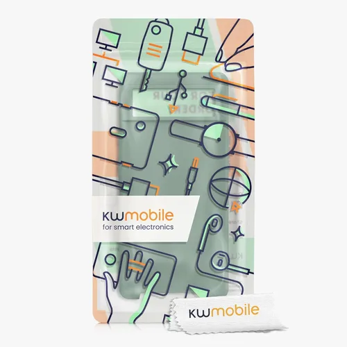 Vista 256 de kwmobile Funda Compatible con Google Pixel 6 Pro - Funda de teléfono de silicona TPU con acabado suave - Azul Arrecife