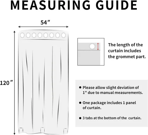 Vista 7 de Easy-Going - Cortinas para exterior con aspecto de lino impermeables y a prueba de viento para porche, cortinas suaves y gruesas de privacidad