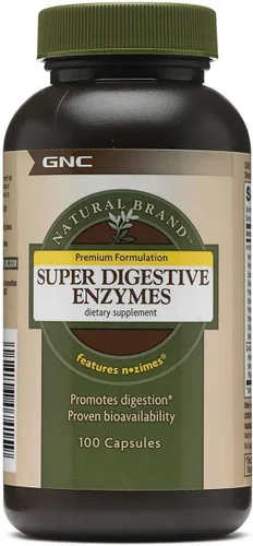 Vista 5 de GNC Natural Brand - Enzimas súper digestivas, apoya la digestión de proteínas, carbohidratos y grasas, 240 cápsulas