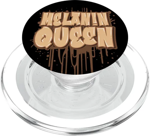 Melanin Queen Drip Beautiful Black Woman African Pride PopSockets MagSafe PopGrip for iPhone