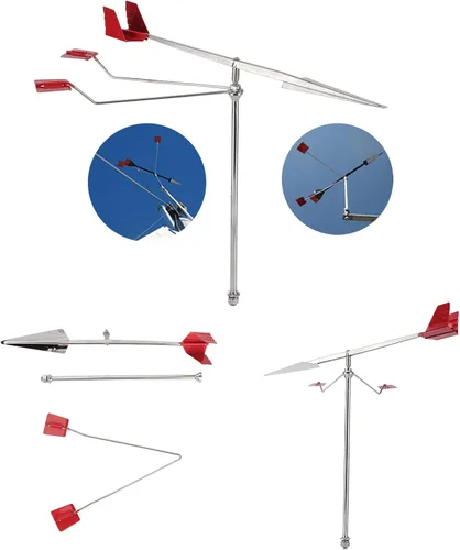 Vista 6 de Vane Veleta meteorológica W - Indicador de dirección del viento de acero inoxidable 304 para yate, barco y vela