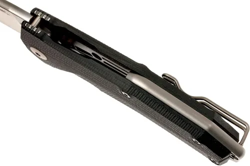Vista 7 de LionSTEEL KUR EDC - Cuchillo plegable, hoja de acero lavada a la piedra de Sleipner