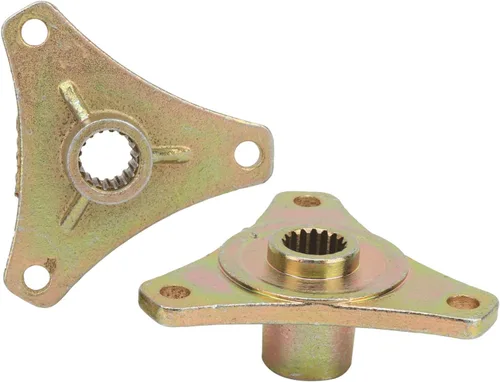 Vista 2 de Cubo de eje trasero de rueda de aleación de acero, 17T, diseño de 3 pernos, para Quad Bike ATV Kart, juego de 2