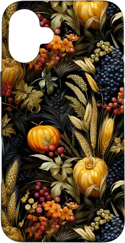 Vista 21 de iPhone 12 mini otoño hojas caídas calabaza especia cosecha feliz otoño caso