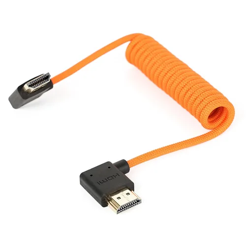 Vista 25 de Eonvic Cable en espiral HDMI 2.1 - Extensor HDMI 8K para Atomos Ninja V, Sony a7siii, Portkeys BM5 Monitor