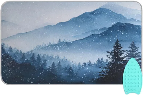 Vista 50 de Alfombrilla de planchar portátil para planchar, manta de planchar para mesa, resistente al calor, doble cara, para viajes, grande, 47.2 x 27.6