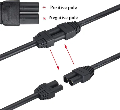 Vista 5 de Cable de extensión EC5 14AWG EC5 macho a EC5 hembra Cable de extensión ADS-018 EC5 macho a EC5 hembra Cable de extensión para batería RC ESC LI-PO