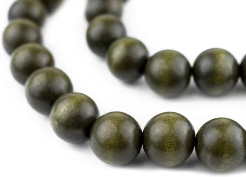 Vista 209 de TheBeadChest: cuentas de madera redondas naturales de 0.315 pulgadas, cuentas de madera sueltas espaciadoras para fabricar joyas, 4 tamaños