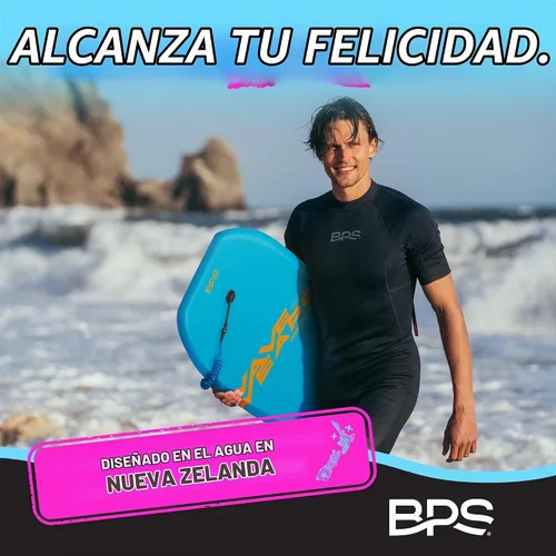 Vista 7 de Bodyboard 'Wave Weapon' para Todas las Condiciones de Olas - Ligera con Núcleo EPS Fondo Liso HDPE Bodyboards para Playa con Correa de Muñeca